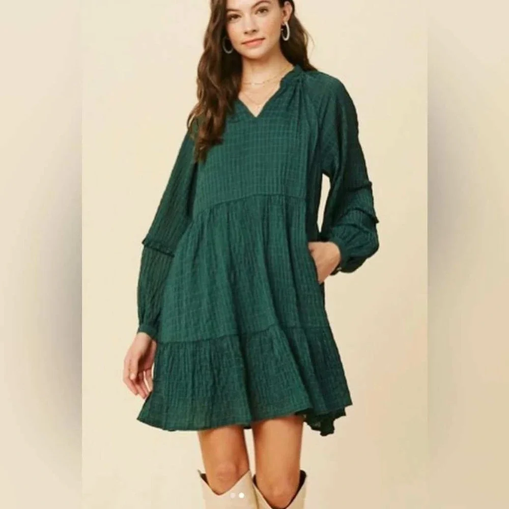 Mare Mare x Anthropologie Tiered Babydoll Mini Dress Size Anne Flowy Lightweight